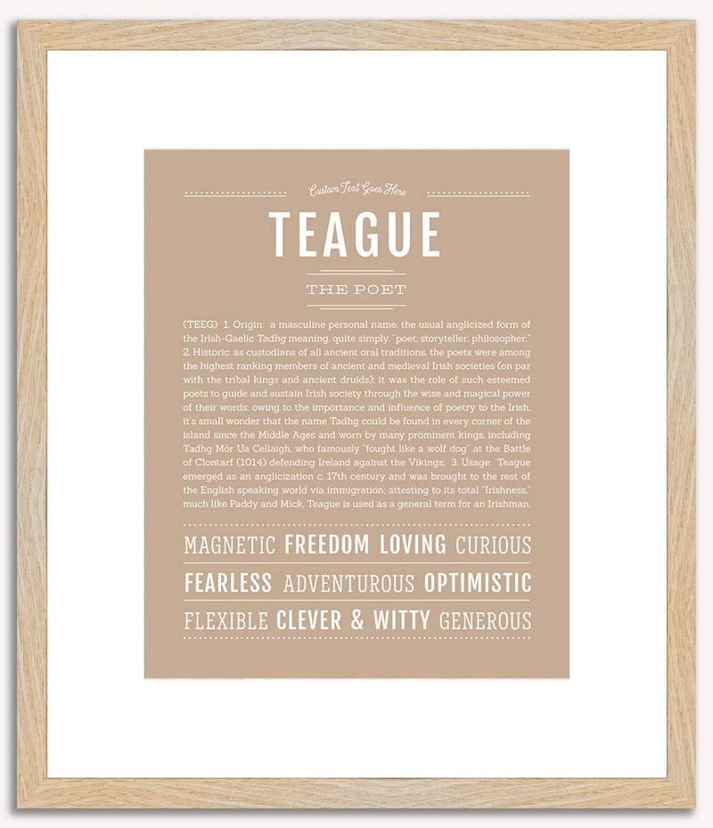 Teague | Name Art Print