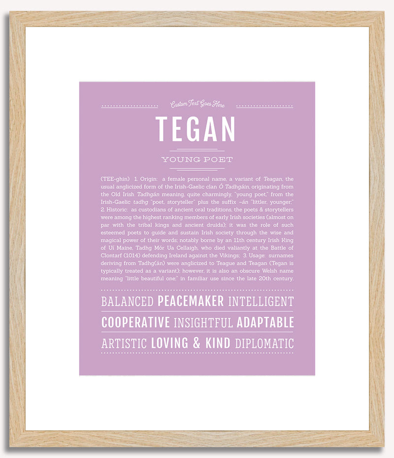 Tegan | Name Art Print