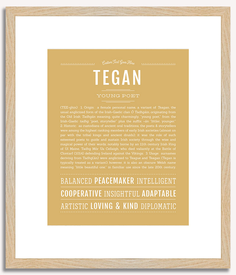 Tegan | Name Art Print