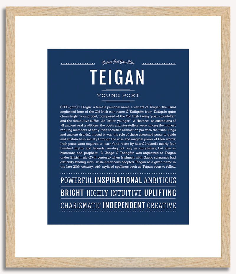 Teigan | Name Art Print