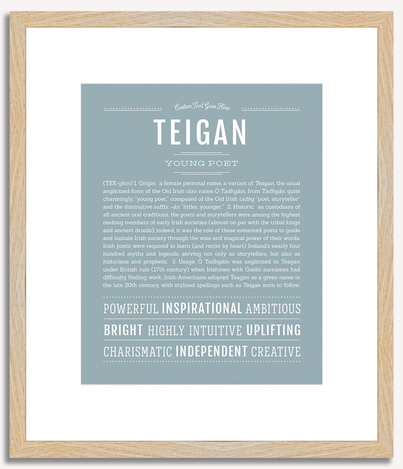 Teigan | Name Art Print