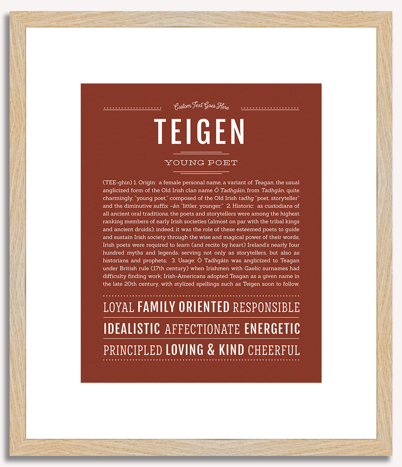 Teigen | Name Art Print