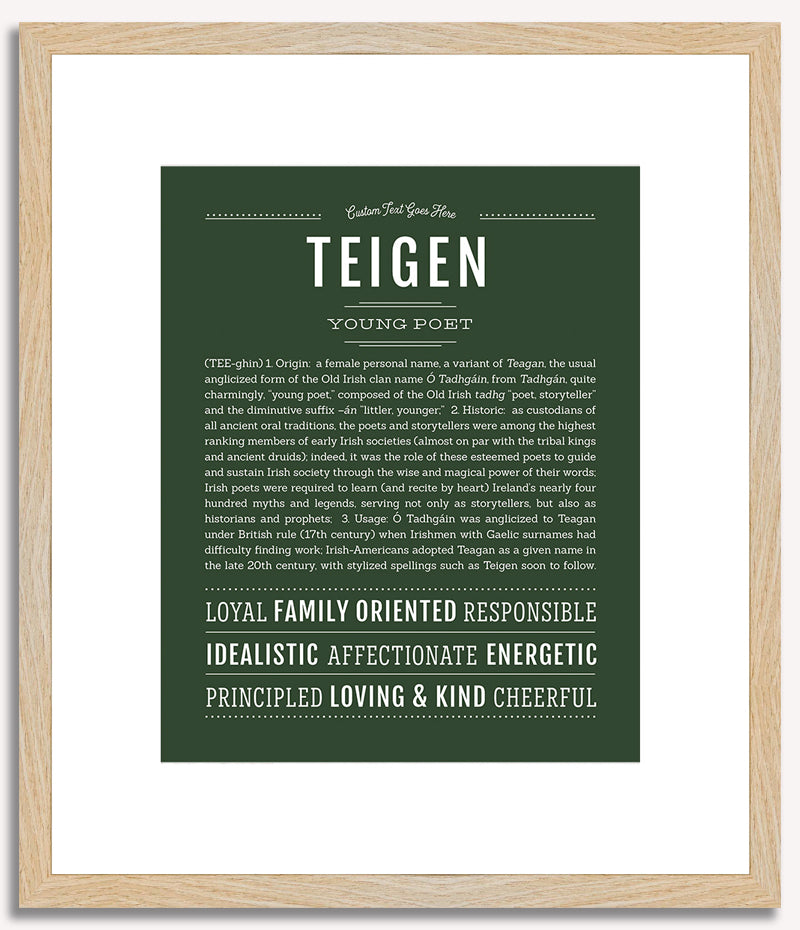 Teigen | Name Art Print