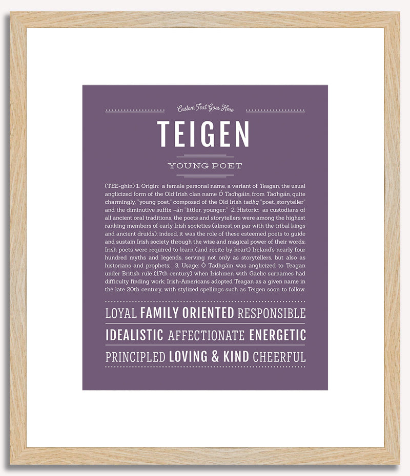 Teigen | Name Art Print