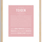 Teigen | Name Art Print