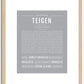 Teigen | Name Art Print