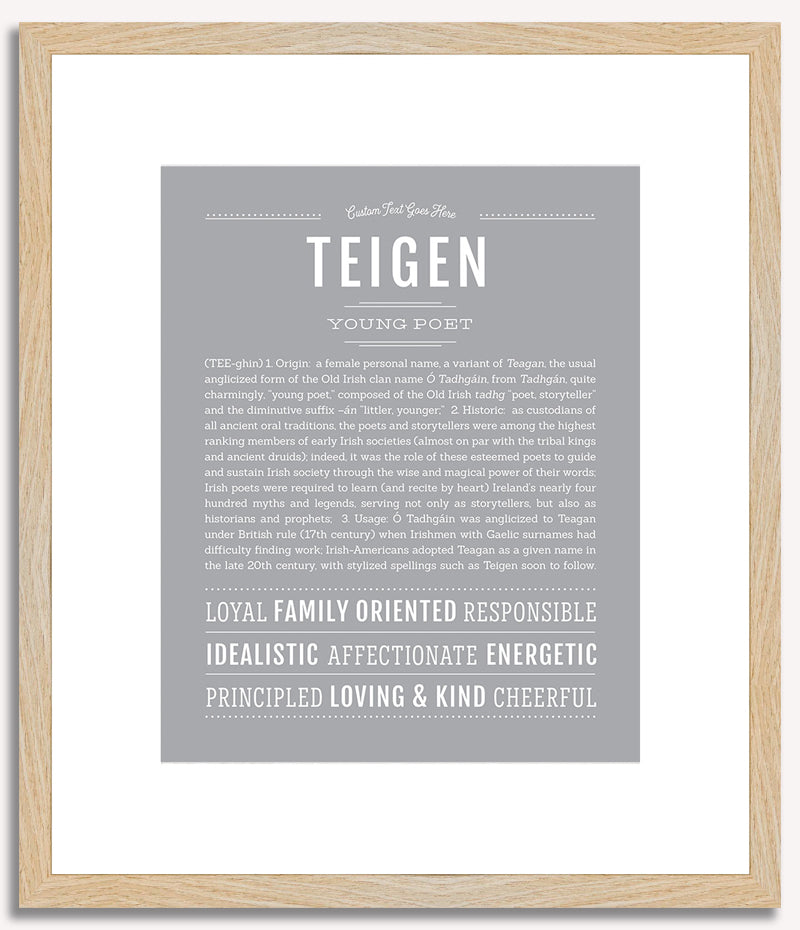 Teigen | Name Art Print