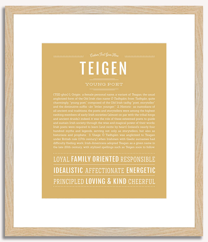 Teigen | Name Art Print