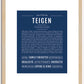 Teigen | Name Art Print