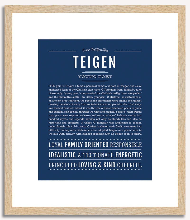 Teigen | Name Art Print