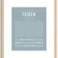 Teigen | Name Art Print