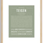 Teigen | Name Art Print