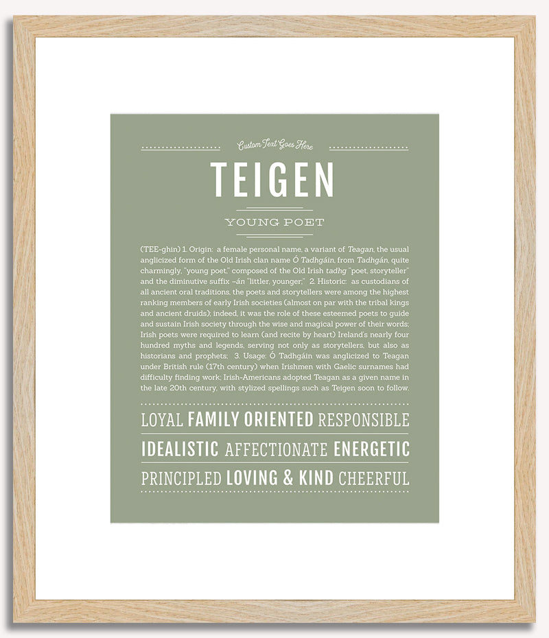 Teigen | Name Art Print