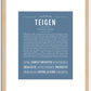 Teigen | Name Art Print