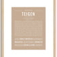 Teigen | Name Art Print