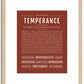 Temperance | Name Art Print