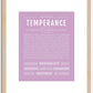 Temperance | Name Art Print