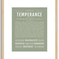 Temperance | Name Art Print