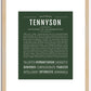 Tennyson (female) | Name Art Print