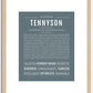 Tennyson (female) | Name Art Print