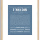 Tennyson (female) | Name Art Print