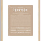 Tennyson (female) | Name Art Print