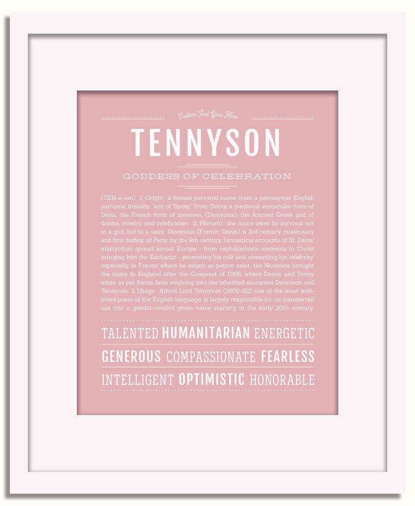 Frame Options | Dusty Rose | White Frame, Matted