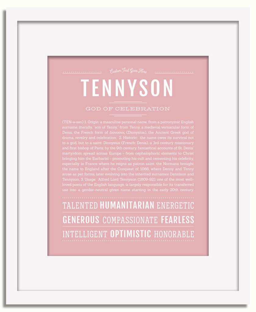 Frame Options | Dusty Rose | White Frame, Matted