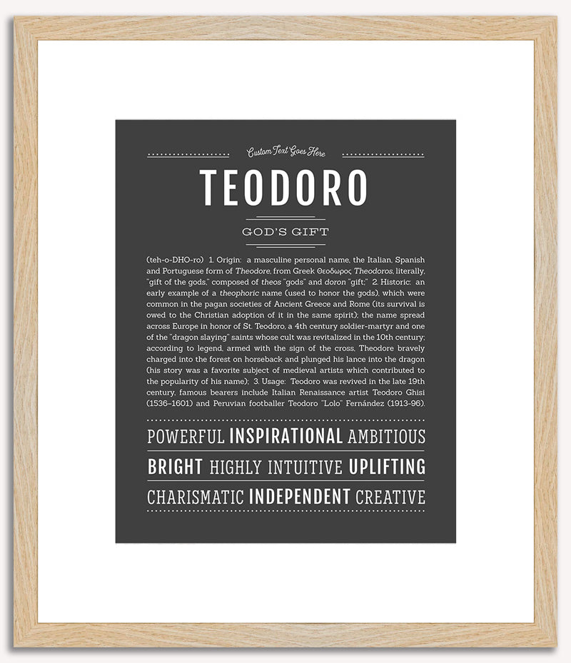 Teodoro | Name Art Print