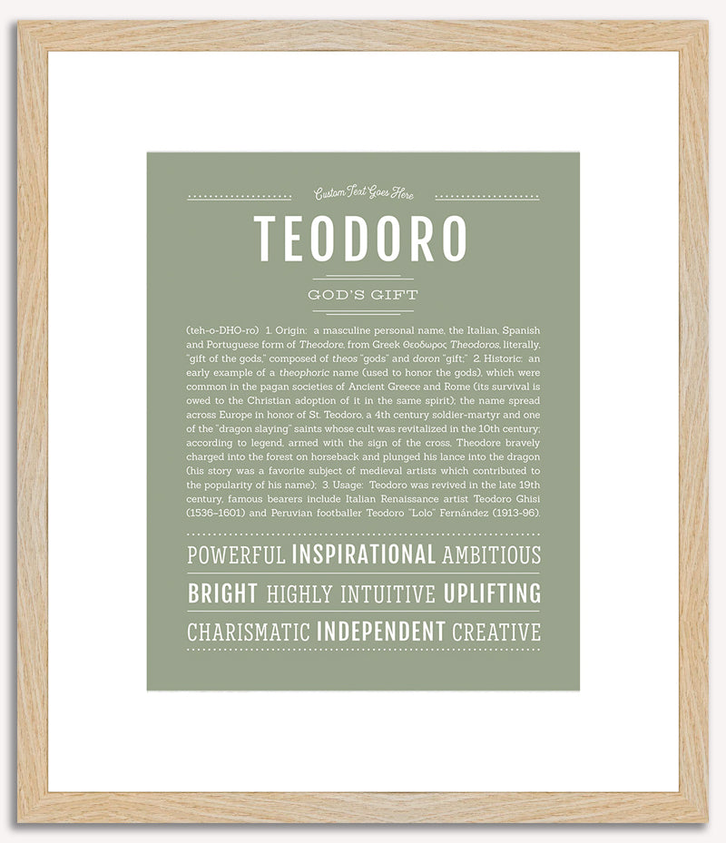 Teodoro | Name Art Print