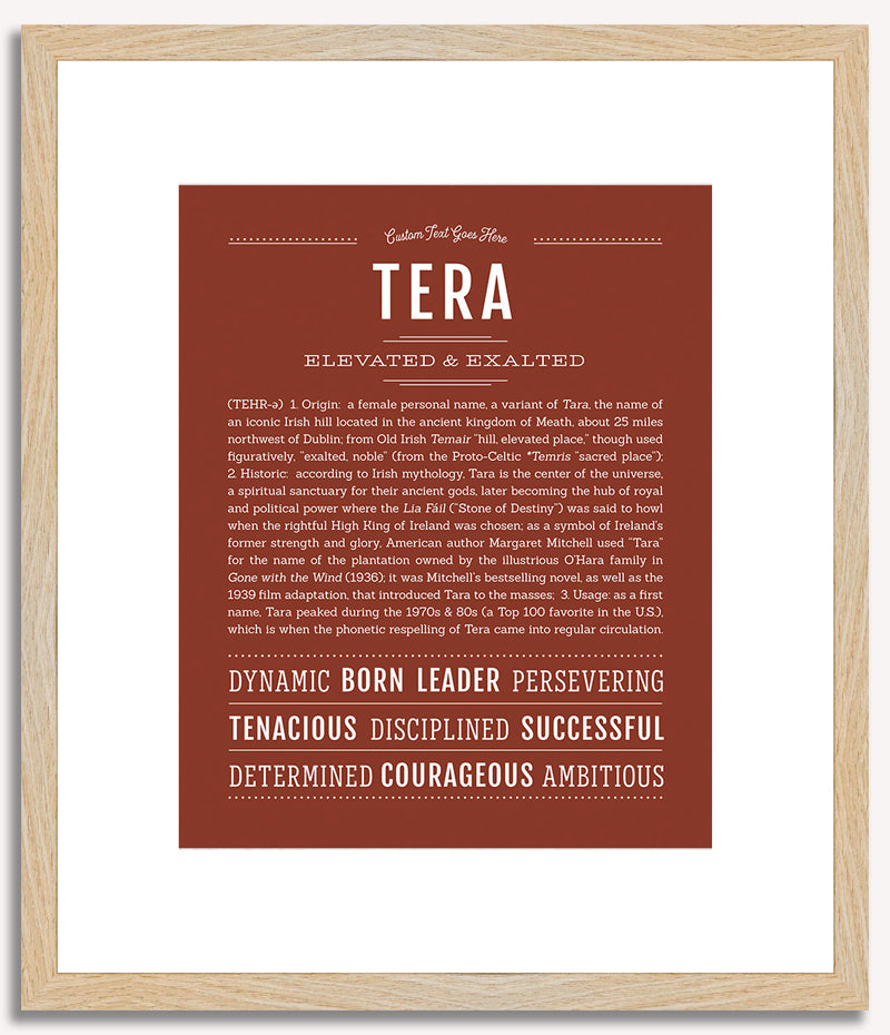 Tera | Name Art Print