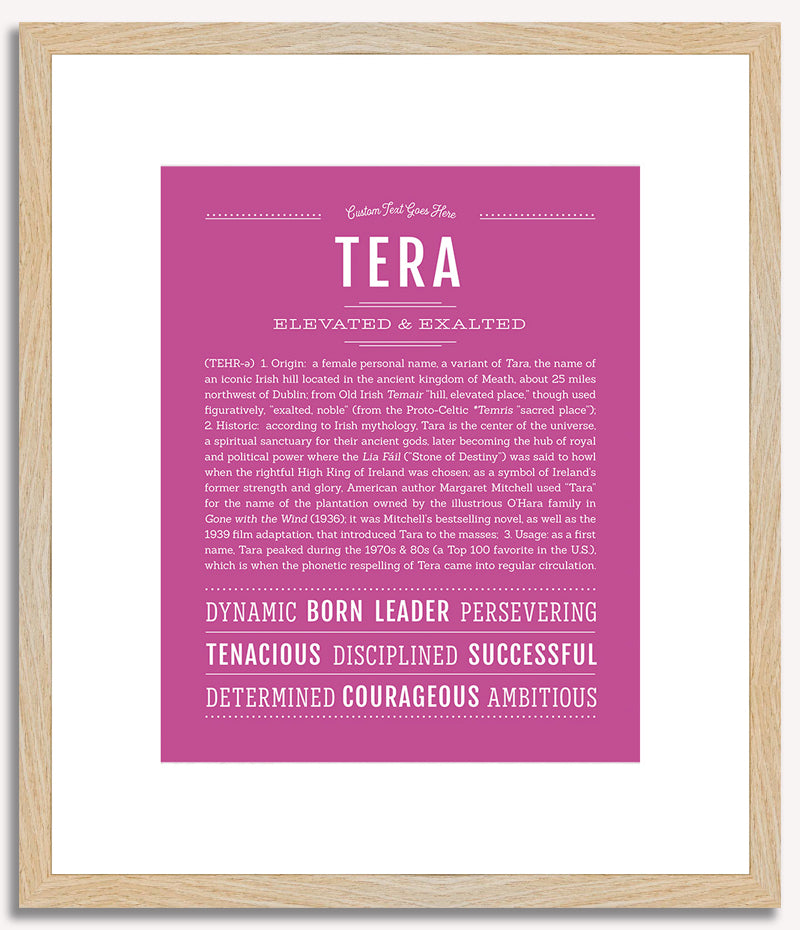 Tera | Name Art Print