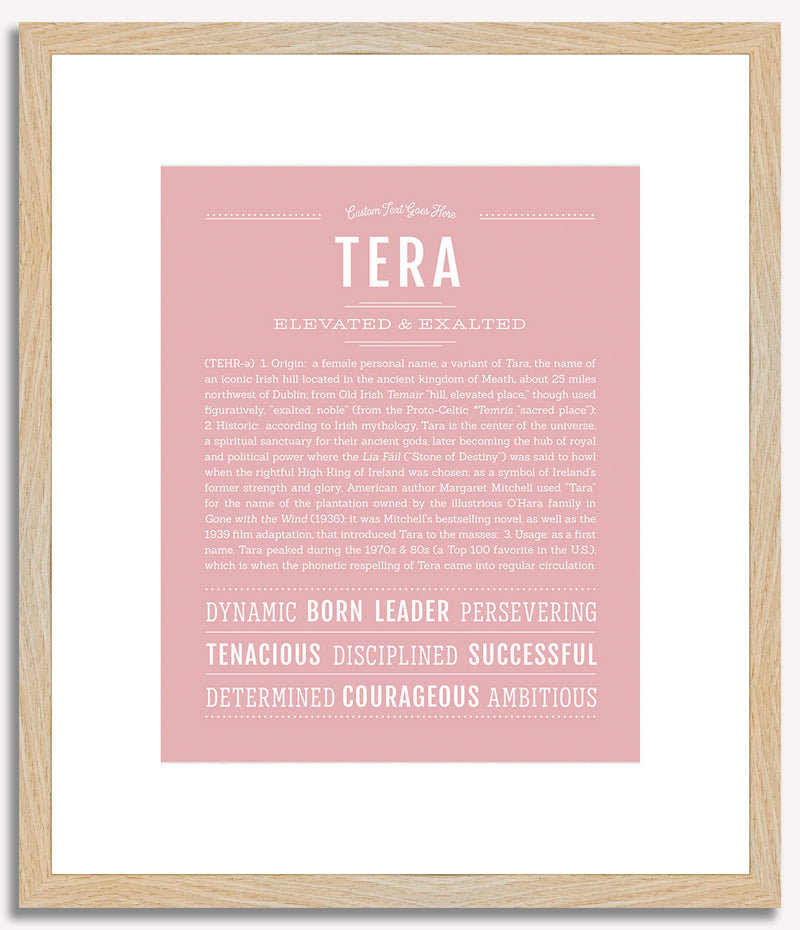 Tera | Name Art Print