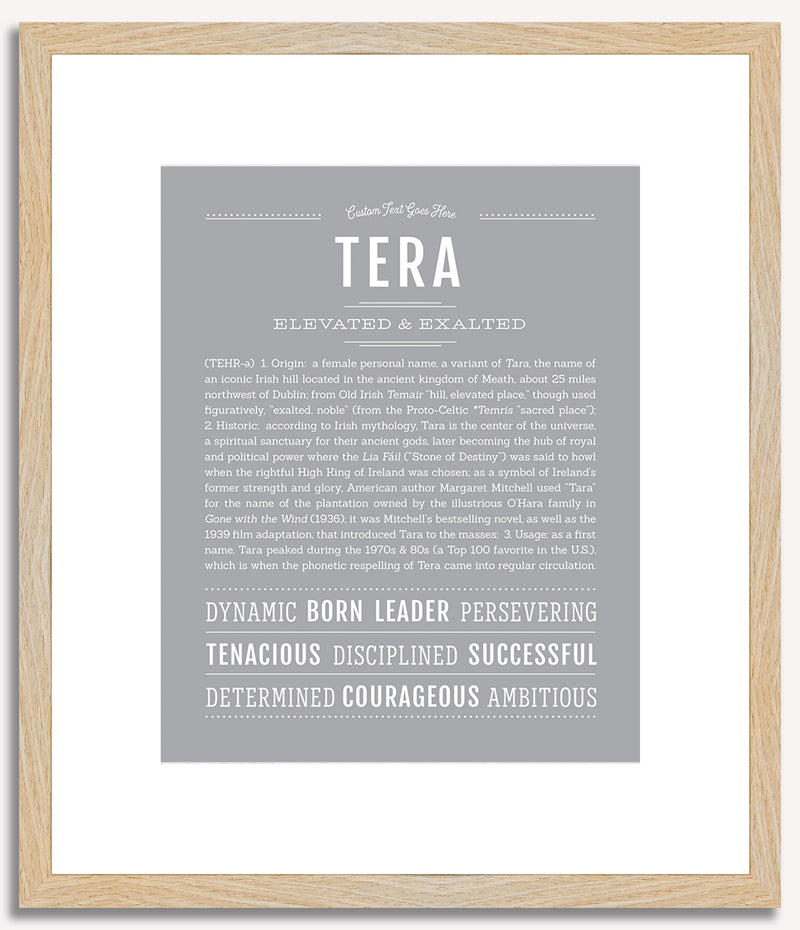 Tera | Name Art Print