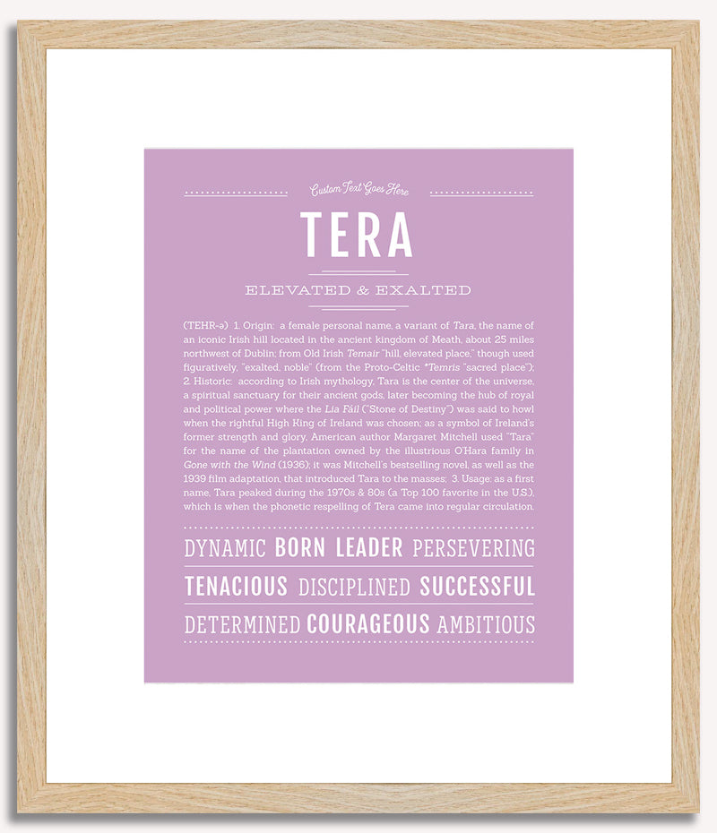 Tera | Name Art Print