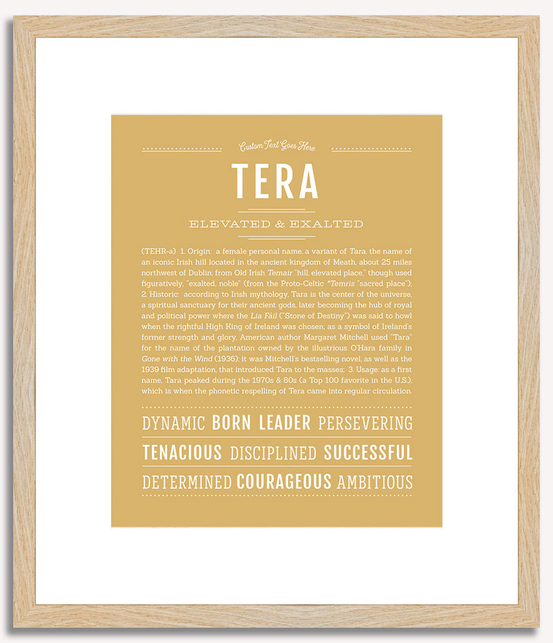 Tera | Name Art Print