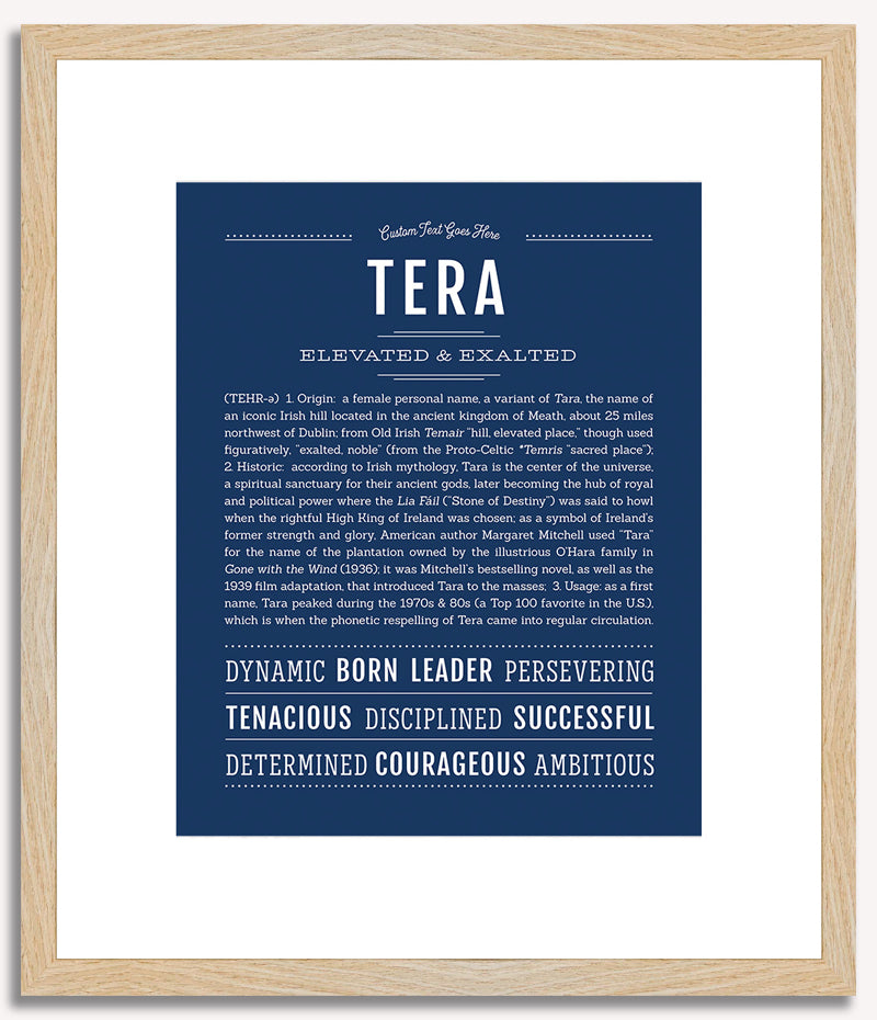 Tera | Name Art Print