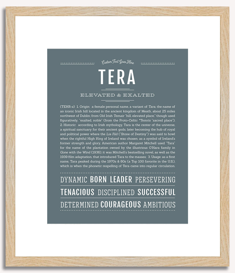 Tera | Name Art Print