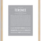 Terence | Name Art Print