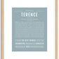 Terence | Name Art Print