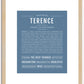 Terence | Name Art Print