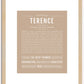 Terence | Name Art Print