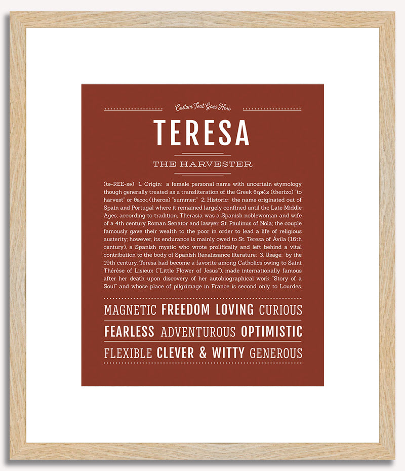 Teresa | Name Art Print