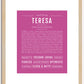 Teresa | Name Art Print