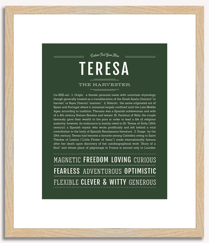 Teresa | Name Art Print