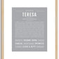 Teresa | Name Art Print