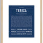 Teresa | Name Art Print