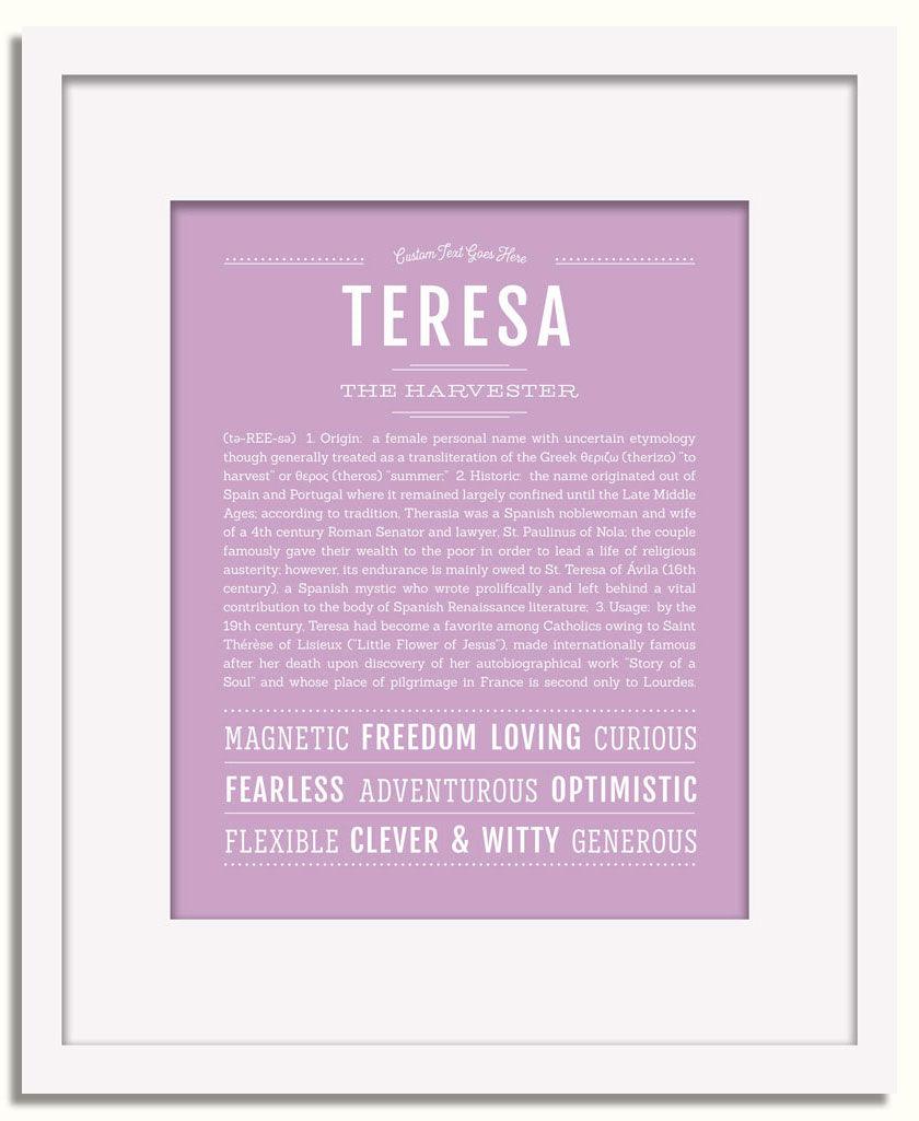 Frame Options | Lilac | White Frame, Matted