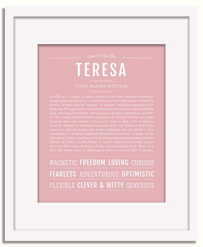 Frame Options | Dusty Rose | White Frame, Matted