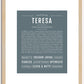 Teresa | Name Art Print